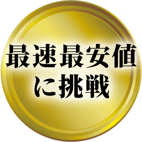 最速最安値に挑戦